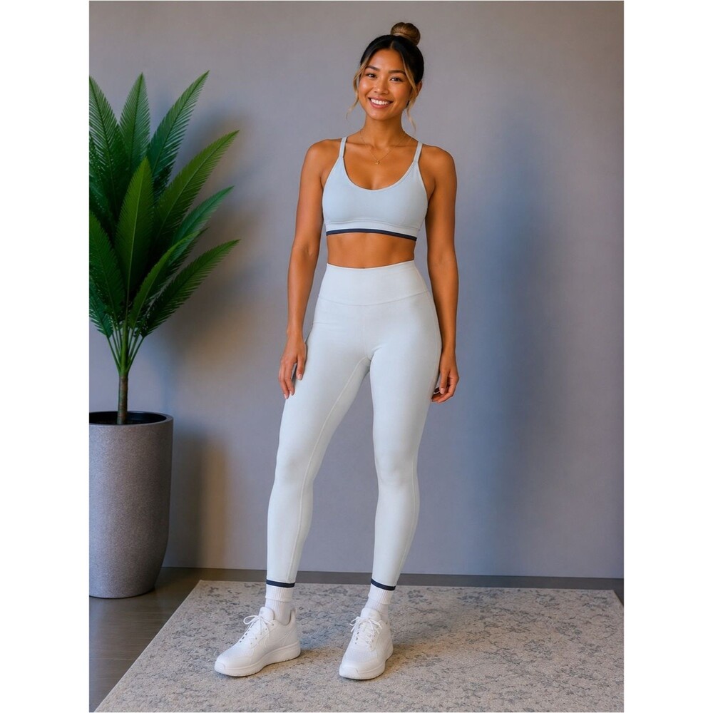 Daily Drills Two Tone Blue Leggings